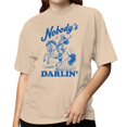 thumbnail image 2 of Smartprints Nobody's Darlin' Cowgirl Western Art Women's T-Shirt Natural, Cotton, S, 2 of 4