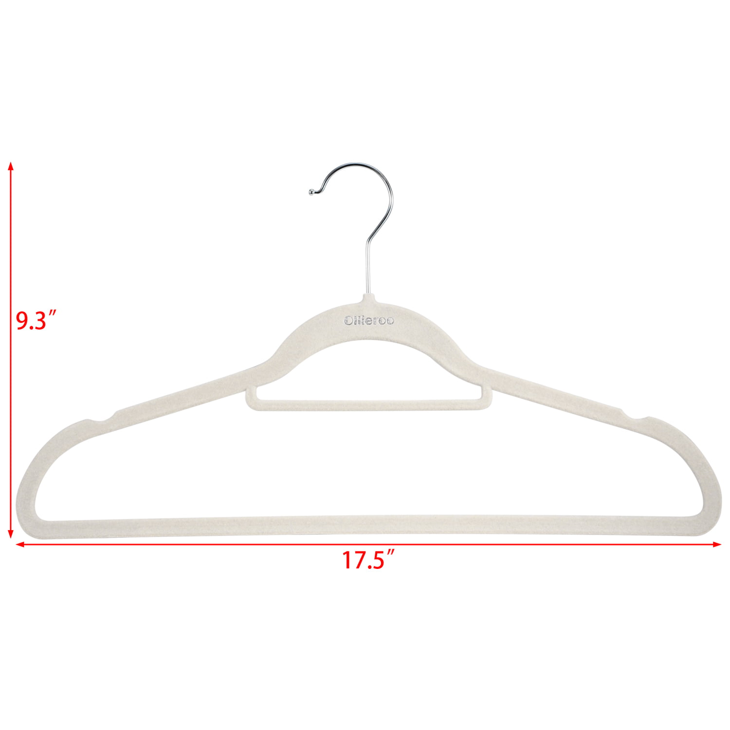 Smartor White Velvet Hangers - 50 Pack, Felt Hangers Non Slip with Rose  Gold Hook, Heavy Duty Felt Hanger Flocked Hangers as Coat Hangers, Suit