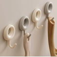Creative Punch-Free Bathroom and Kitchen Hooks - Strong Adhesive Multi ...