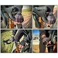 thumbnail image 2 of Cycling Gloves Padded Half Finger Dot Polyester Fabric Palm Light Weight Workout Biking Fingerless Gloves Black-L, 2 of 7