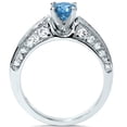 thumbnail image 2 of Pompeii 1 3/4ct Blue & White Diamond Ring 14K Gold (G/H,I1), 2 of 2