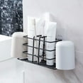 thumbnail image 6 of Toothbrush Holder Wall Mounted, Toothbrush Holder For Shower, Silver Stainless Steel Bathroom Accessories Organizer, Black, 6 of 6