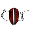 thumbnail image 3 of 1 par de luces LED reflectoras para parachoques trasero, luz de freno, luz antiniebla compatible con Accent/Hatchback 2011-2014, 3 of 5