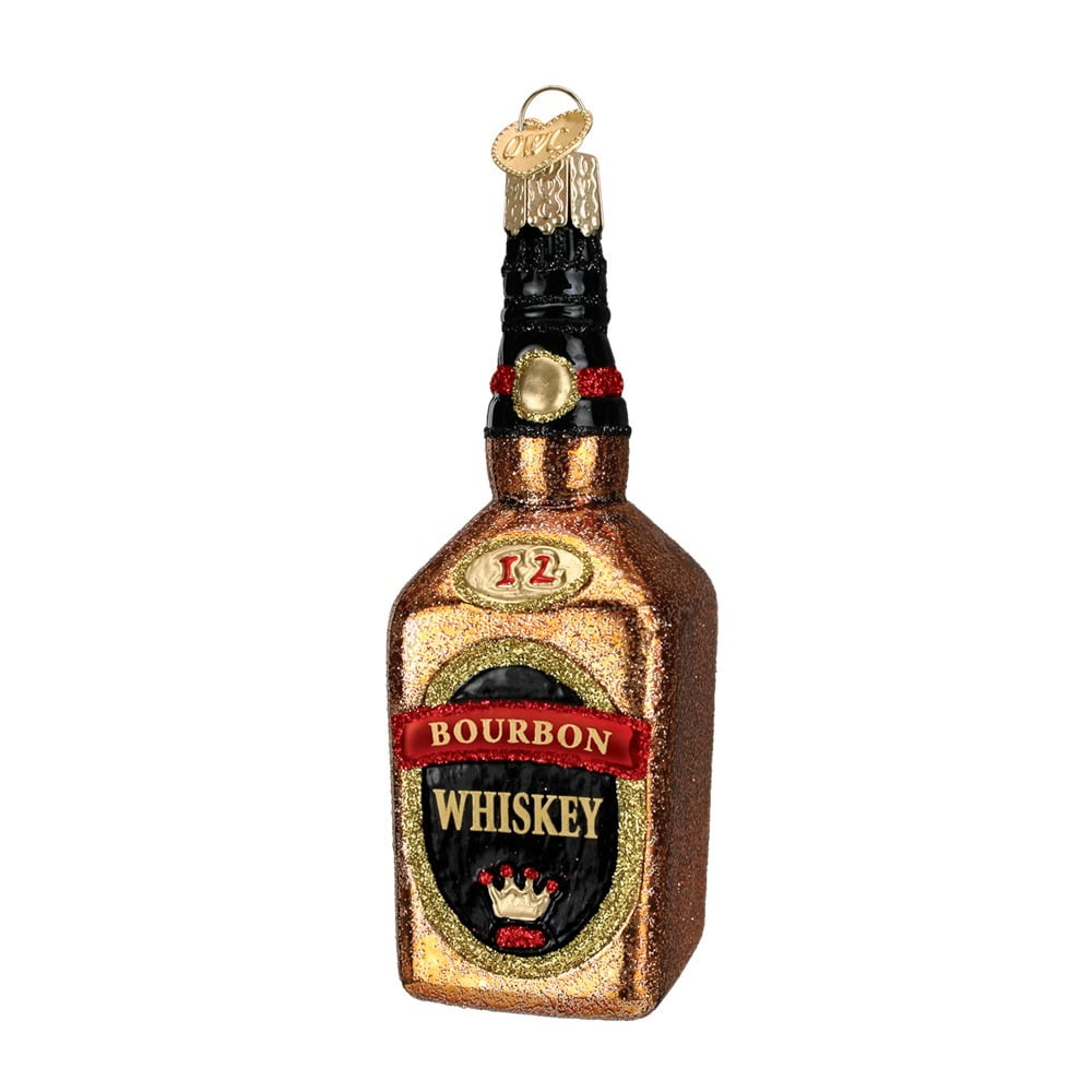 Whiskey Ornament Glass Single Malt Old World Christmas 32147M 20