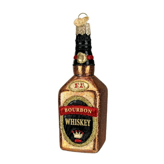 Bourbon Whiskey Glass Ornament