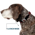 thumbnail image 6 of Marvel Comics Pet Collar, Dog Collar Metal Seatbelt Buckle, Deadpool Action Poses Splatter Logo Black Red White, 13 to 17 Inches 1.5 Inch Wide, 6 of 8