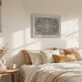 thumbnail image 4 of Canvas Wall Art, Taupe Boho Framed Artwork for Living Room, Farmhouse Classic Floral Pattern Gallery Wrapped Canvas Prints Art Ready to Hang Wall Decor for Bathroom Bedroom, 16"x12", 4 of 9