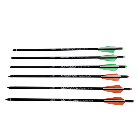 SAS 15 Manticore Carbon Bolts for Hunting Recurve Crossbow- 6/Pack or 12/Pack
