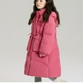 thumbnail image 6 of Mercatoo Girl's Winter Long Parka Puffer Coat Boys Thicken Ski Jacket With Hood Kids Down Jackets Knee Thick Warm Trench Overcoat, 6 of 9