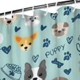 thumbnail image 3 of Cute Akita Dog Beagle Bulldog Rottweiler Dachshund Shower Curtain 84"x72" ,Bathroom Decorative Shower Curtains Set with 12 Hooks,Modern Waterproof Washable Shower Curtain, 3 of 6