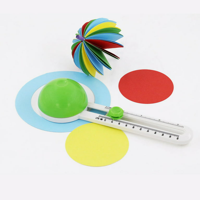 Meterk Circular Paper Cutter Rotary Circle Cutter Manual Round Cutting Tool  Paper Trimmer Scrapbooking Tool with Replacement Cutter Head for DIY Paper  Cards Craft Supplies 