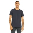 thumbnail image 1 of Bella Canvas Mens CVC Jersey Tee, XL, Heather Midnight Navy, 1 of 3