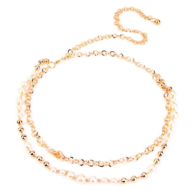 Cadena de La cinturo de Las Granos de de La Aleación Del Cristal Del Color AB/cinturón Diseño 3 Yuyangstore Cinturón de cadena de cintura