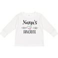 thumbnail image 3 of Inktastic Nana's Favorite- Heart Grandchild Boys or Girls Long Sleeve Toddler T-Shirt, 3 of 5