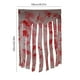 thumbnail image 3 of Cortina decorativa de Halloween | Accesorio de puerta y ventana de gasa manchada de sangre con huella de mano manchada | Decoración espeluznante para fiestas en el hogar y exteriores | 1 pieza, 3 of 6