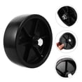 thumbnail image 4 of WEUVEB Black Plastic Round Trailer Jack Wheel 1 Set For High Load Capacity And Stable Support, 4 of 6