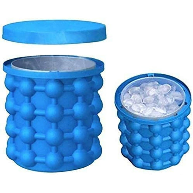Ultimate Ice Cube Trays Maker Silicone Bucket with Lid Small Large