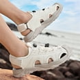 thumbnail image 6 of YOURDIARY Mens Outdoor Sport Sandals Closed Toe Lightweight Waterproof Hiking Walking Beach Shoes, 6 of 8