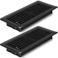 thumbnail image 2 of 2pcs Floor Vent Covers with Air Vent Filter Mesh 2pcs,Heat Air Vent Covers Floor Vent Covers for Floor Registers Black, 2 of 7