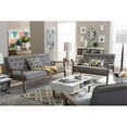 thumbnail image 6 of Allora Tufted Loveseat in Gray and Walnut, 6 of 6