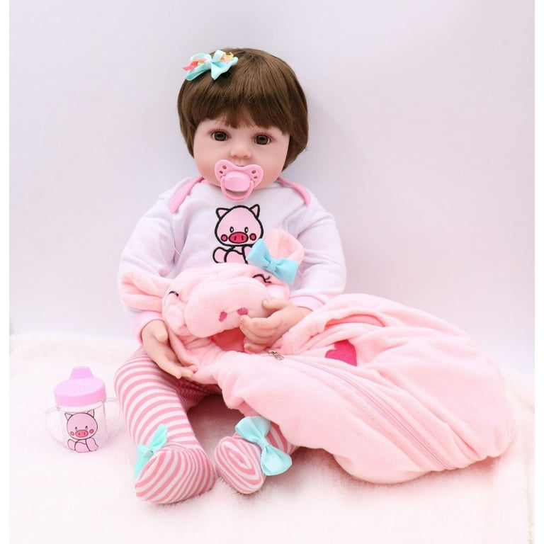 47cm/18.50inch Reborn Baby Dolls, Realistic Newborn Baby Dolls with Soft  Body, Lifelike Reborn Baby Dolls for Kids, Realistic Baby Doll Gift for