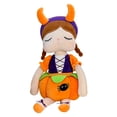 thumbnail image 1 of hirigin Baby Doll for Girls, Soft Stuffed Pumpkin/Witch Girl Doll Halloween Plush Toy for Toddler, 1 of 6