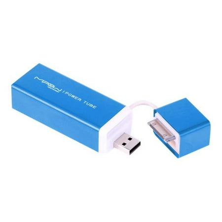 MiPow Power Tube 3000 - External battery pack - Li-pol - 3000 mAh - navy blue - for Apple iPhone/iPod