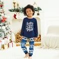 thumbnail image 5 of PatPat Christmas Pajamas for Kids 2 Piece Long Sleeve Letter Top and Pants Set Family Christmas Pajamas Girl Boy Pajamas with Socks Flame Resistant Toddler 10-11 Years, 5 of 11