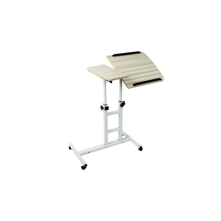 Mind Reader Variable Height Rolling Standing Desk Home Office Laptop ... Portable Workstation On Wheels