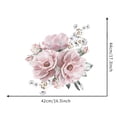 thumbnail image 3 of Peony Flower Wall Stickers Removable Wall Decals Home Decor for Bedroom Living Room, 3 of 7