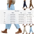 CHEEREAM Womens Baggy Pants Straight Wide Leg Side Mesh Elastic Waist ...