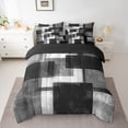 thumbnail image 2 of Homewish Geometric Rectangle Bedding Comforter Set 7-Piece for Teens Boys Girls,Vintage Aesthetic King Bedding Sets,Minimalist Abstract Art Ultra Soft Bed Sheets,Luxury Bedroom Decor,Reversible, 2 of 8