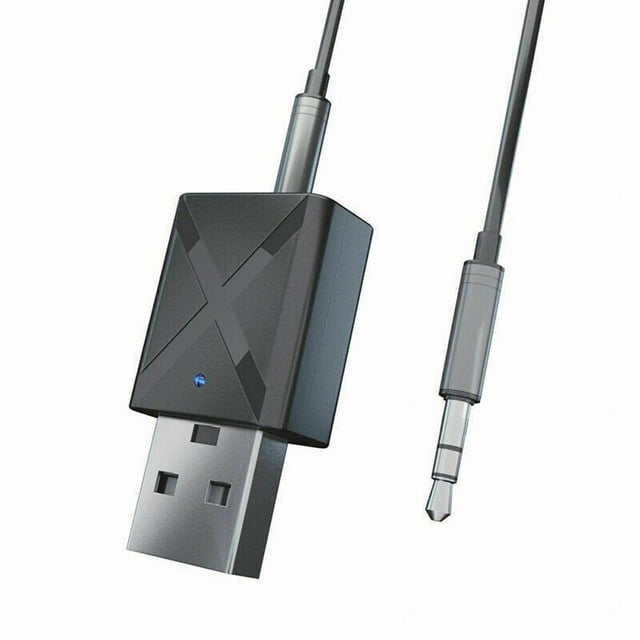 Bluetooth 5.0 Transmitter/Receiver Wireless 3.5mm Audio Adapter Wireless Bluetooth 5.0 Transmitter Receiver 2 in 1 Stereo Audio Adapter with 3.5mm Audio Cable