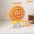 thumbnail image 3 of Candyland Christmas Decorations 4 Inch Orange Lollipop Tree Topper Christmas Decorations for Home Indoor Christmas Decorations for Holiday Party Display 1 Piece, 3 of 7