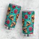 thumbnail image 3 of Taza Tumbler Oasisdream de acero inoxidable de 600 ml con estampado de calaveras, 3 of 6