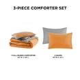 thumbnail image 7 of Comfort Spaces Full/Queen Size Comforter Sets, 3-Piece Reversible Bedding Set, Comforter Bed Set, Orange/Grey, 7 of 7