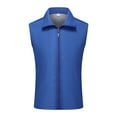 thumbnail image 3 of Men's Vest Outerwear Loose Fit Sleeveless Top Casual T Shirt Solid Color Hooded Hoodie Lace Up Straight Pockets, 3 of 3