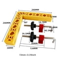 thumbnail image 3 of Milue High Quality Plastic Carpentry L-Corner Ruler with Angle Clamps Layout Tools, 3 of 21