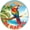 Sign 2, variant on CAEJCCL Beach Chair Metal Tin Sign Vintage Summer Round Sign Wall Decor for Home Yard Entryway Office Cafe 8 Inch