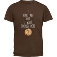 thumbnail image 1 of I Want Abs But I Want Cookies More Brown Adult T-Shirt, 1 of 1