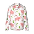 thumbnail image 3 of Uemuo Funny Little Pigs Pattern Women's Full Zip UPF 50+ Sun Protection Hoodie Jacket Long Sleeve Sun Shirt Hiking Outdoor Performance with Pockets-, 3 of 9