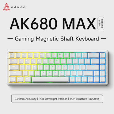 AK680 MAX Wireless Magnetic Axis Keyboard Three-mode Mechanical Keyboard Gaming E-sports 8K