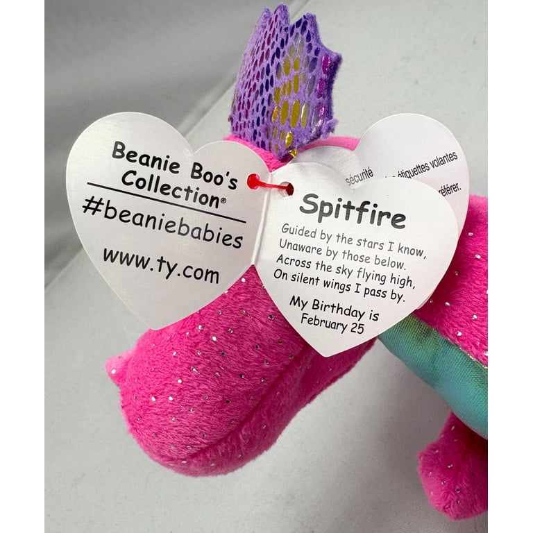 TY Beanie Boo MIA The Pink Dragon - 15,2 cm TY Beanie Boo MIA The Pink Dragon - 15,2 cm