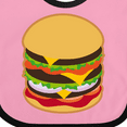 thumbnail image 4 of Inktastic Hamburger Lover Boys or Girls Baby Bib, 4 of 4