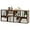 Brown, variant on 8 Cube Storage Organizer, 2 Tier Multipurpose Display Shelf w/Open Storage & 2 Anti-Tipping Kits, 8-Cube Wooden Bookcase for Living Room, Bedroom, Study, Home, Office (Brown)