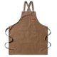 thumbnail image 2 of Cateissary Delantal de cocina correas ajustables a prueba de aceite Chef hornear babero con bolsillos hogar cocina salón belleza limpieza trabajo de Suministros de limpieza para el hogar Marrón Cateissary HA028579-02, 2 of 6