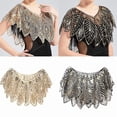 thumbnail image 2 of 1920s Beaded Shawl Shrug Roaring 20s Flapper Outfit Supplies, 2 of 21
