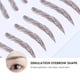 thumbnail image 2 of EeaseMX 4 pegatinas para cejas postizas 6D con efecto de pelo para niña, 2 of 7