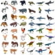thumbnail image 1 of Modelo de océano de plástico de 1 a 9 pulgadas, juguete de simulación de animales salvajes, material didáctico para aves de corral, modelo de dinosaurio de juguete, 1 of 2