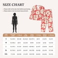 thumbnail image 4 of Fotbe Beige Flowers Pattern Long Sleeve Pajama Set for Women,Sleepwear Set,2-piece Loungewear Set,Soft PJs Comfy Nightwear with Pockets -Medium, 4 of 7